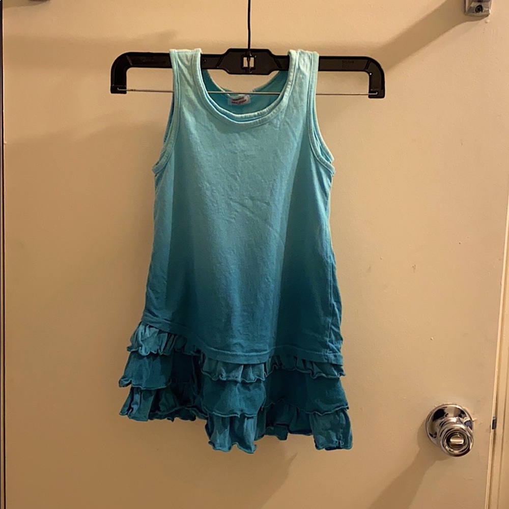 NWT Ella Moss Tank Dress with Mesh Ruffle detail